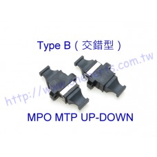 Type B MPO/MTP UP-DOWN交錯通型光纖耦合器 MPO/MTP Type B交錯型 MPO UP-DOWN ADAPTOR 適配器 耦合器 光纖法蘭 MPO對接頭